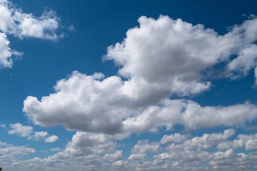 a blue sky with clouds