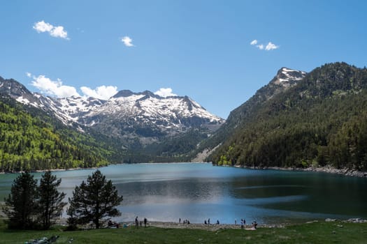 a lake of Oredon in the french Pyrenees mountains