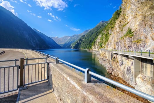 Lago del Sambuco in the Maggia Valley, Ticino in Switzerland, Europe