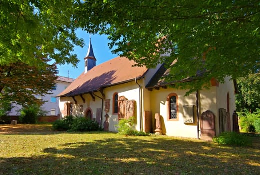 church Peterskapelle in Tauberbischofsheim, Germany, north-east of Baden-Wuerttemberg