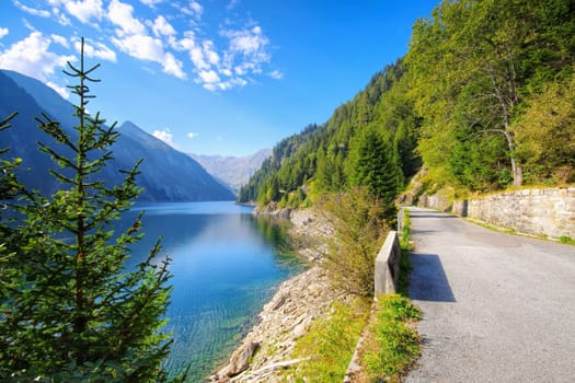 Lago del Sambuco in the Maggia Valley, Ticino in Switzerland, Europe