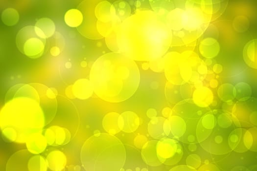 Abstract delicate gradient green light and yellow pastel spring or summer bokeh background. Beautiful texture.