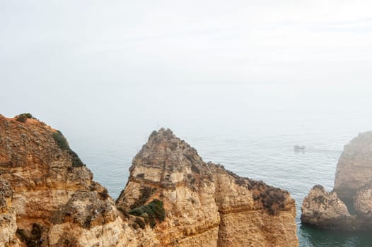 The rock formation of Ponta de Piedade - Lagos - Portugal.