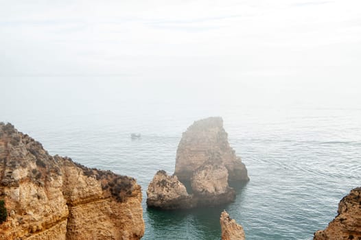 The rock formation of Ponta de Piedade - Lagos - Portugal.