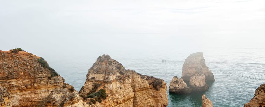 The rock formation of Ponta de Piedade - Lagos - Portugal..