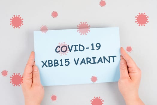 Covid-19, omicron variant XBB15 outbreak, virus infection, pandemic