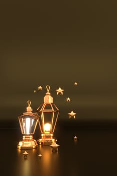 Ramadan Kareem Greeting Background Islamic 3d illustration design