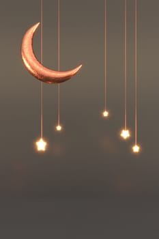 Ramadan Kareem Greeting Background Islamic 3d illustration design