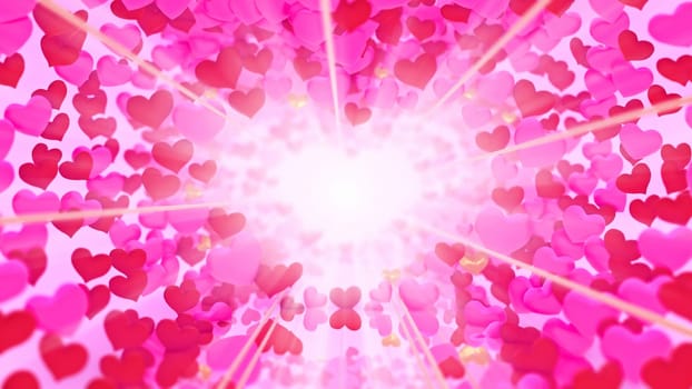 3D illustration Background for advertising and wallpaper in valentines and wedding scene. 3D rendering in decorative concept.