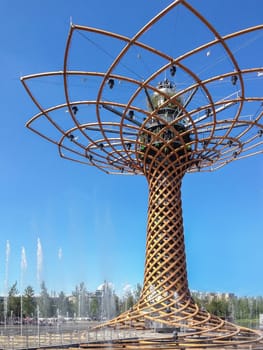 Tree of life at Expo, universal exposition on the theme of food.