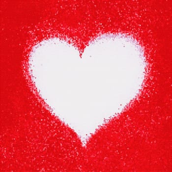 Mosaic heart. Decor. Tile decor. Interior Design with mosaic.