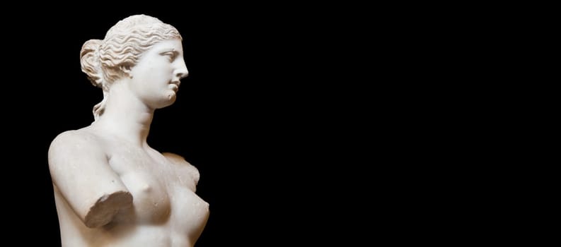 Paris, France - Circa August 2021: Venus de Milo, ancient statue commonly thought to represent Aphrodite