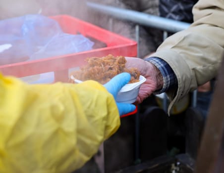 Warm food for the poor and homeless