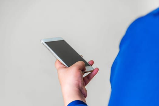 Global internet connection application and technology digital marketing, Financial and banking, Business women using smart phone mobile blurred background