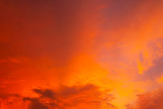 Abstract and pattern of cloud sky Calming coral, Orange, Trend color of the year background, Pattern of colorful cloud and sky sunset or sunrise: Dramatic sunset in twilight, Beautyful of sky