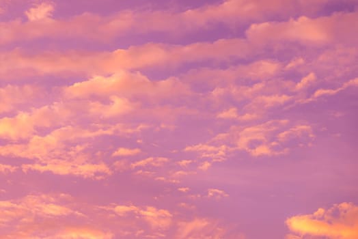 Abstract and pattern of cloud sky, Velvet violet, Velvet Purple, Trend color of the year background, Pattern of colorful cloud and sky sunset or sunrise: Dramatic sunset in twilight, Beautyful of sky
