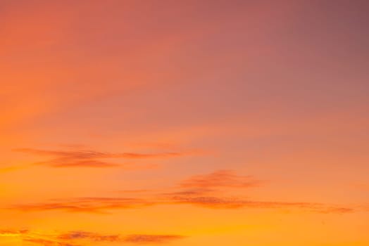Abstract and pattern of cloud sky Calming coral, Orange, Trend color of the year background, Pattern of colorful cloud and sky sunset or sunrise: Dramatic sunset in twilight, Beautyful of sky