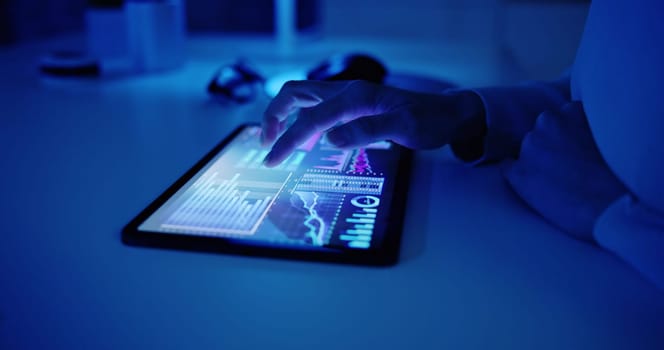 Digital Data Technology. KPI Business Dashboard Technology