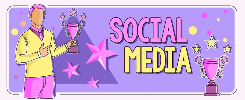 Handwriting text Social Media, Business overview Online communication channel Networking Microblogging