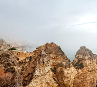 The rock formation of Ponta de Piedade - Lagos - Portugal.