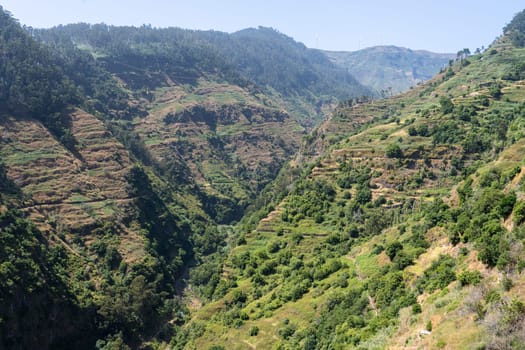 The beautiful mountains in Madeira island, Portugal.