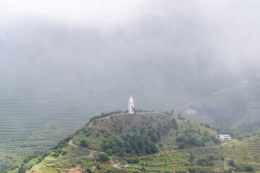 The small Capalinha Fatima chapel in Sao Vicente, a village on the island of Madeira, Portugal.