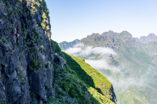 A picturesque view in mountains of Madeira Island, Portugal
