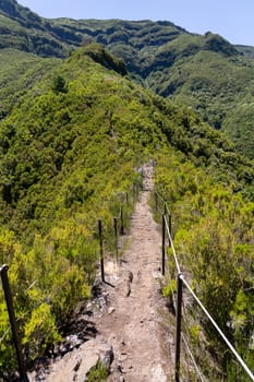 Incredibe nature beauty of Madeira island, famous for hiking in the mountains.