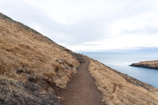 Cliffs at Ponta de Sao Lourenco. Cape is the most eastern point of Madeira island