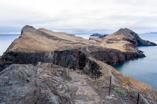 View Ponta sao lourenco madeira east point hiking path in Madeira island