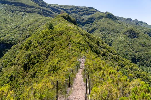 Incredibe nature beauty of Madeira island, famous for hiking in the mountains.