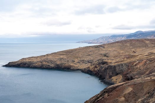 Cliffs at Ponta de Sao Lourenco. Cape is the most eastern point of Madeira island