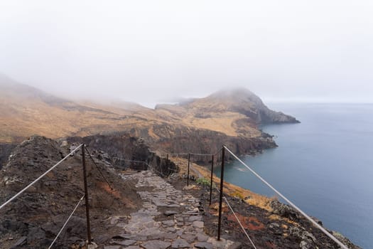 View Ponta sao lourenco madeira east point hiking path in Madeira island