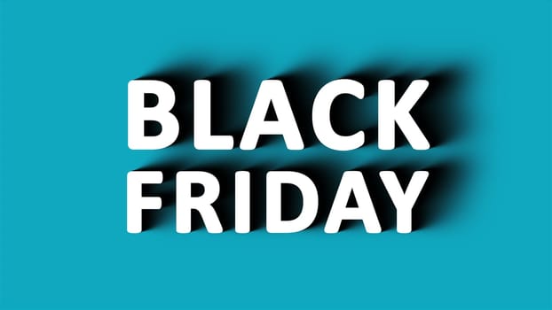 Black friday text. Computer generated 3d render