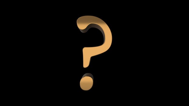 Question mark. Computer generated 3d render