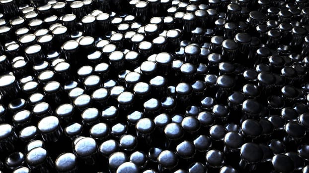 Steel cylinders. Computer generated 3d render,Steel cylinders. Computer generated 3d render