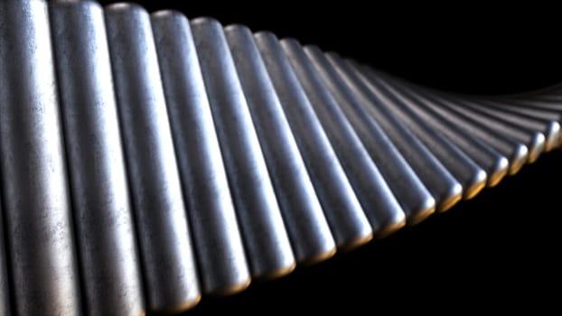 Steel cylinders. Computer generated 3d render,Steel cylinders. Computer generated 3d render
