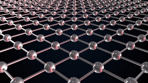Molecule structure. Computer generated 3d render