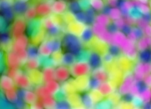 Abstract circular bokeh background of leafs