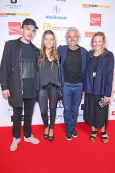 Bobby Dekeyser with his children Yannik Dekeyser and Carolin Dekeyser and Marie Dekeyser,Charity Event "The Little Heart in the Center"" at Curio Haus,Hamburg,14.06.2015"