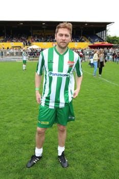 Johannes Oerding,The charity football game Kicking with heart at the Stadion Hoheluft,Hamburg,14.06.2015