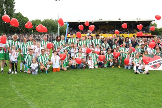 The Celebrity Team,The Charity Football Game Kicking with Heart at the Stadion Hoheluft,Hamburg,14.06.2015