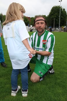 Bjarne Maedel,The charity football game Kicking with heart at the Stadion Hoheluft,Hamburg,14.06.2015