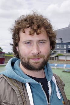 Florian Baxmeyer,director,tatort Shooting start Radio Bremen 16.6.2015 in the stadium bath of the Bremen Weser-Stadion