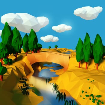 Bridge over the river in the south