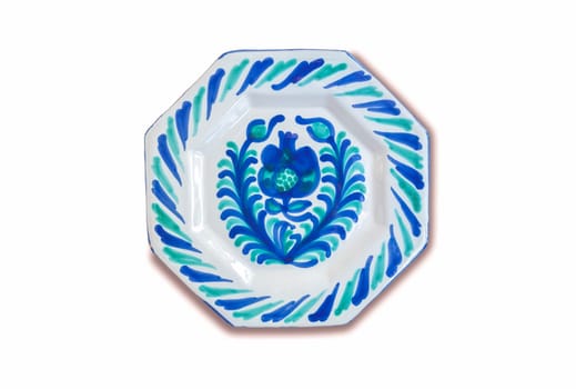 Fajalauza ceramic design, originally developed in Granada Albaicin District, Spain