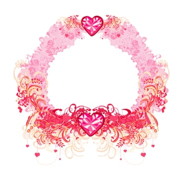 Stylish frame card - valentine, wedding, anniversary invitation, flyer, brochure.