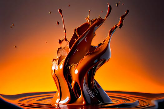 Chocolate Splash. Generative AI.
