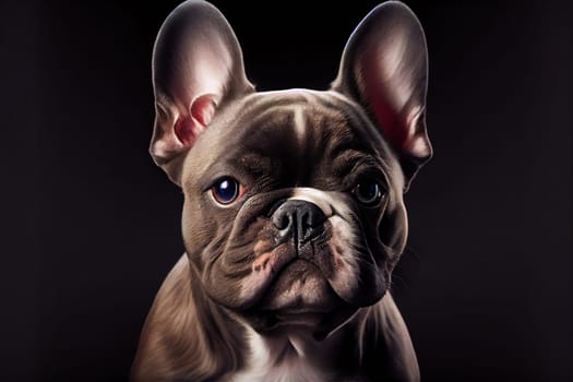 French bulldog.  Generative AI.