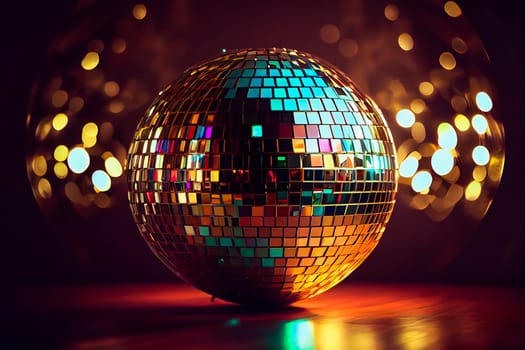 Mirror Disco Ball.  Generative AI.